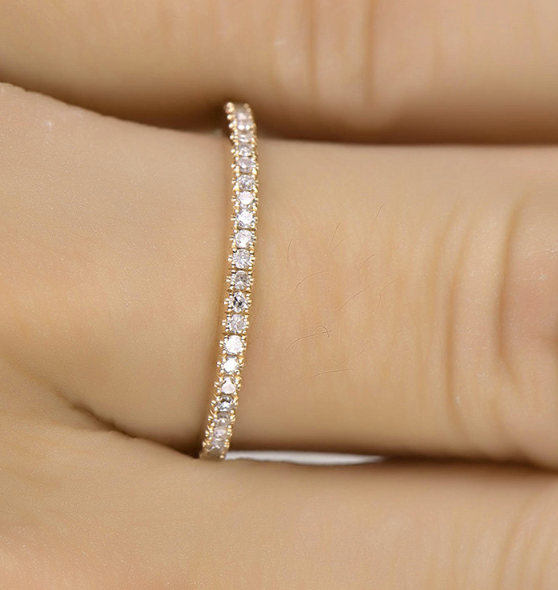 Women Rhinestone Wedding Engagement Ring Jewelry