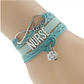 Vintage Jewelry, Medical Bag, Bracelet, Hand-knitted Bracelet