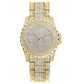 Fashion Bling Casual Ladies Female Quartz Gold Watch Crystal Diamond
