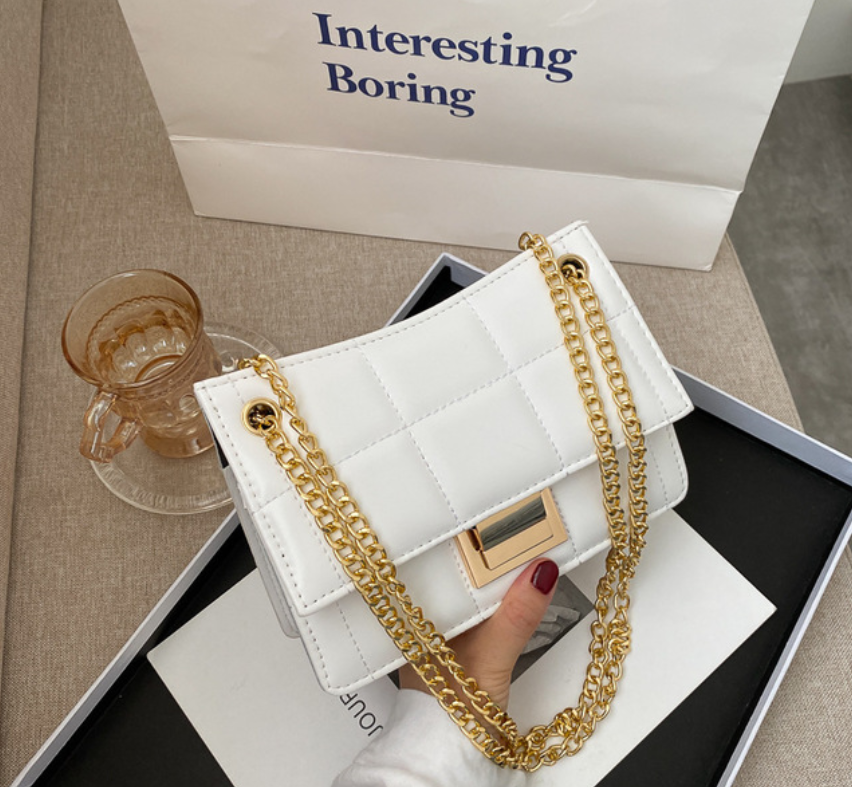 Chain bag embroidery thread messenger bag