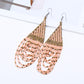 Bohemian Retro Tassel Earrings Ethnic Style Rice Beads Decoration