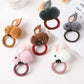 Hair ball rabbit hair ring