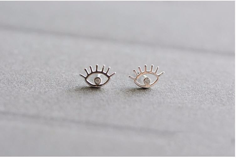 Mini Eyes Stud Earrings Women Charm Stud Jewelry Birthday Holiday Gifts