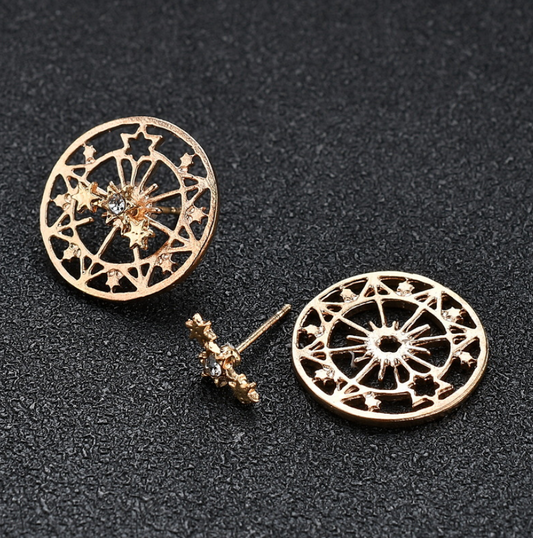 Star Map Stud Earrings Female Girl Fashion Earrings Birthday Holiday Gifts