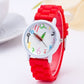 Explosive Silicone Pencil Watch Fashion Painted Quartz Watch
