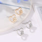 Heart Stud Earrings Animal Cat footprints Studs Earring for Women Party Girls Modern Jewelry Accessory