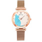 Women's cat watch bracelet set