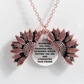 Sunflower Double-layer Lettering Necklace