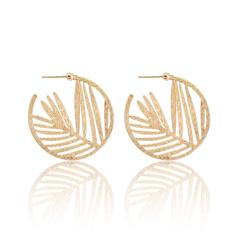 Palm Leaf Design Drop Earring Women Jewelry Mom Gift Everyday Wear Earrings