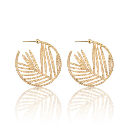 Palm Leaf Design Drop Earring Women Jewelry Mom Gift Everyday Wear Earrings