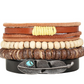 Fashion Beaded Leather Bracelets And Bracelets