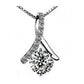 Sweet pendant zircon copper necklace