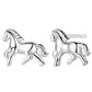 Horse Stud Earrings Female Girl Fashion Earrings Birthday Holiday Gifts