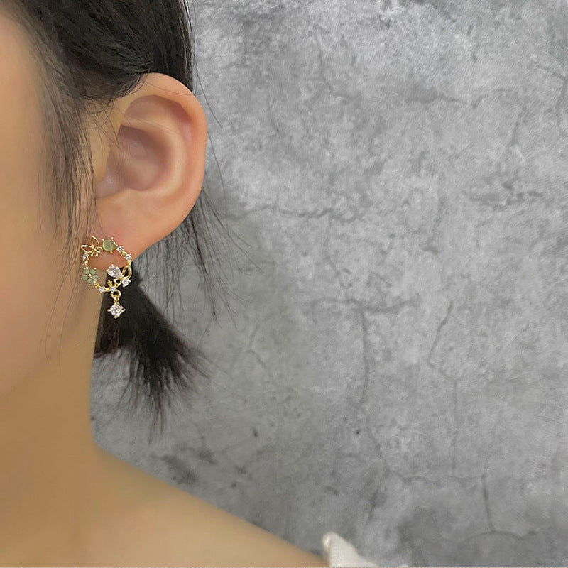 Spring Flowers Jewelry Stud Earring Modern Fashion Women Earrings Piercing Studs