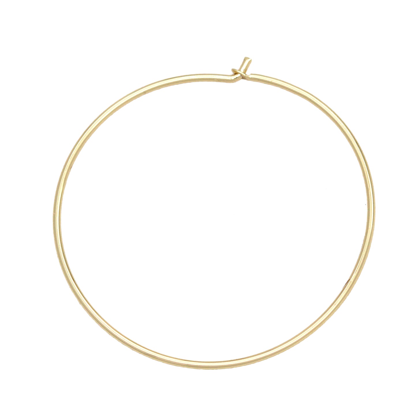 Diy Earrings Accessories Gold-plated Copper Circle Pendant