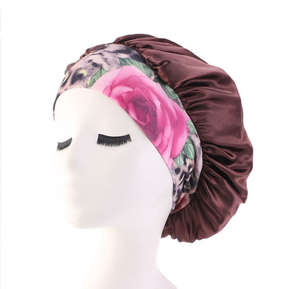 Wide brim hairband with nightcap