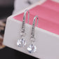 Simple Round Crystal Dangle Earrings Jewelry Accessories Girls Fashion Accessory