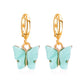 Women's Fashion Colorful Acrylic Butterfly Earrings
