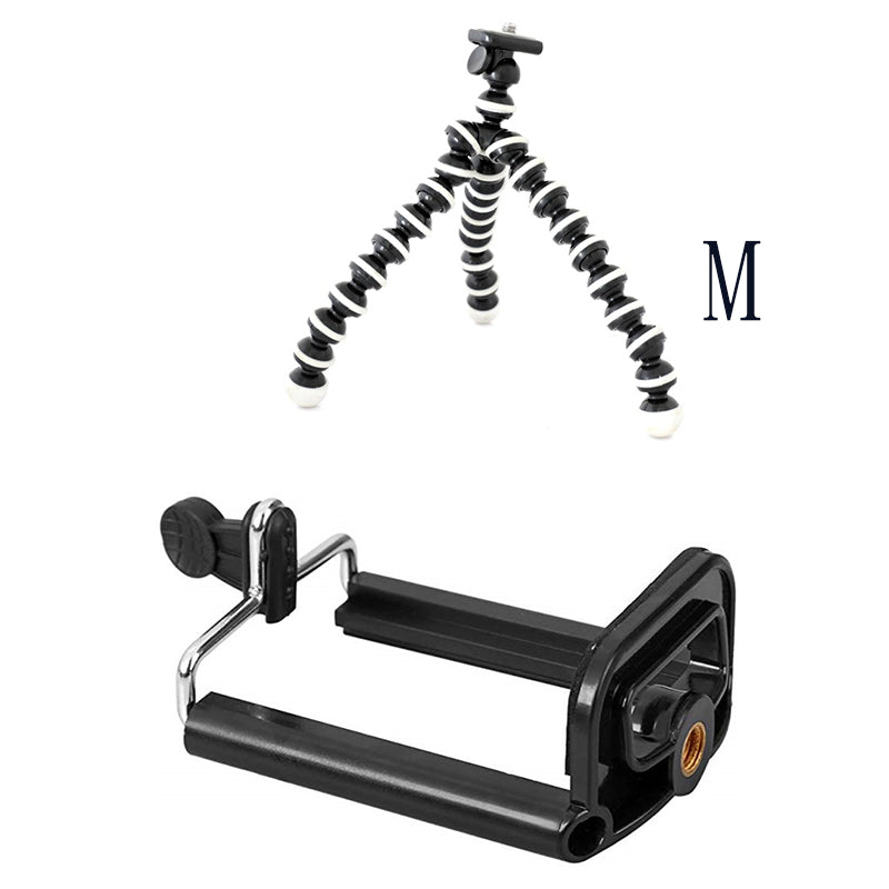 Compatible with Apple, Large Octopus Flexible Tripod Stand Gorillapod for Phone Telefon Mobile Phone Smartphone Dslr and Camera Table Desk Mini Tripod