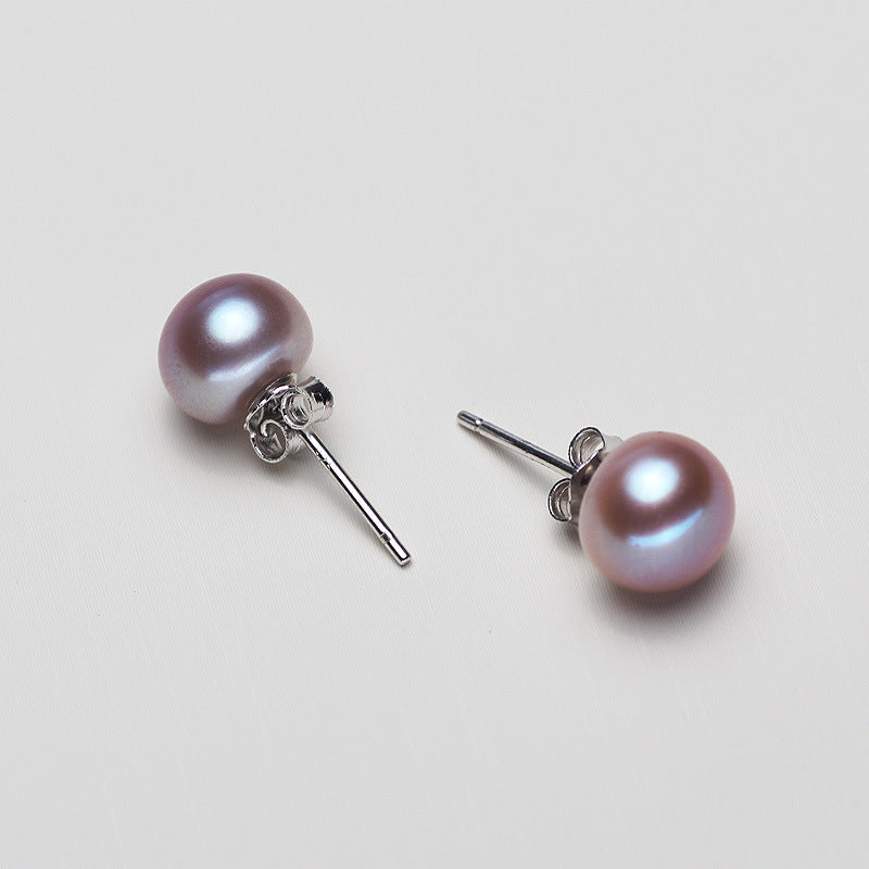 S925 Pure Silver Freshwater Pearl Earrings