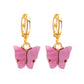 Women's Fashion Colorful Acrylic Butterfly Earrings