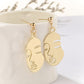 Face Pendant Style Gift Earring Dangle Women Fashion Jewelry Jewellery