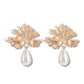Grape Leaf Design Studs Dangle Earring Exquisite Fashion Drop Earrings For Women