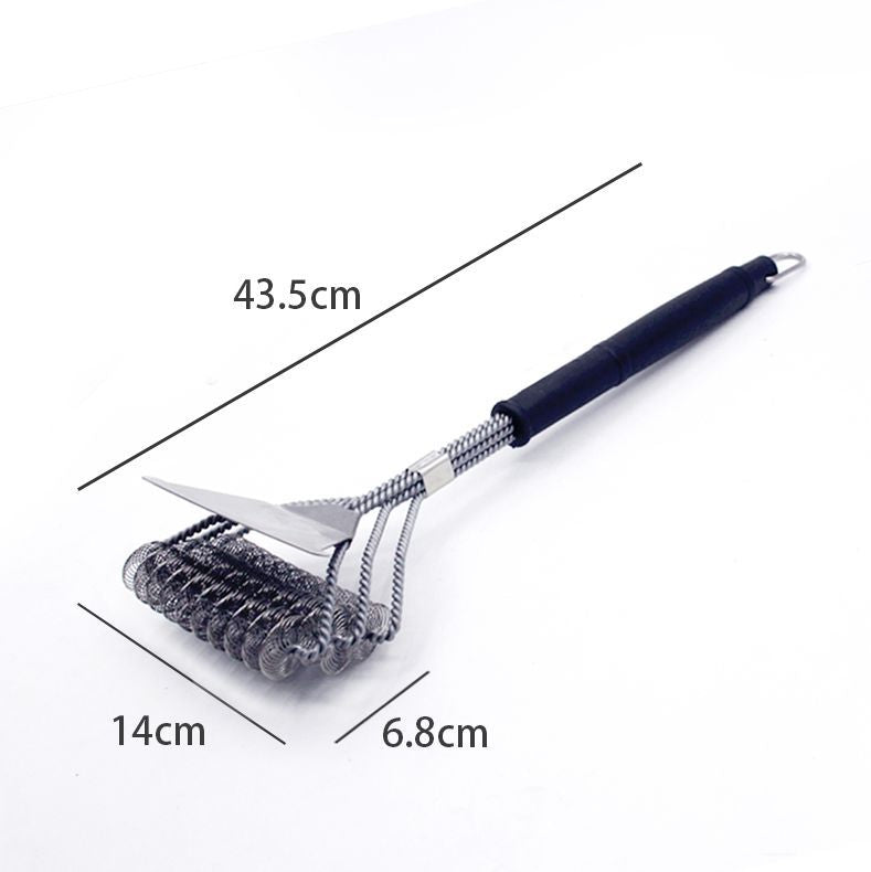 Barbecue Grill BBQ Brush Clean Tool Stainless Steel Wire Bristles Non-stick Cleaning Brushes