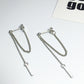 S925 Simple Dangle Chain Earrings