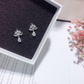 S925 Sterling Silver Crown Full Drill Inlaid Zircon Earrings