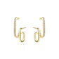Women's Geometric Zircon Earrings