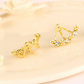 South Korea S925 Silver Earrings small daisy flowers after hanging Earrings Korean hypoallergenic sterling silver jewelry