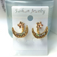 Moon Star Stud Earrings