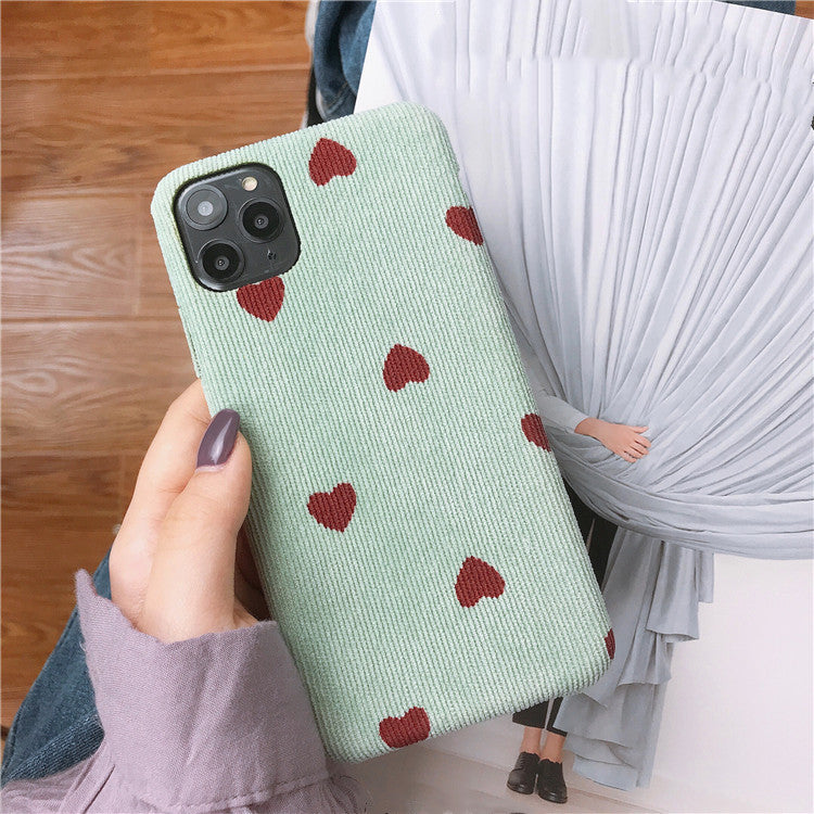Corduroy wave dot phone case