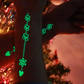 Flash Luminous Tattoo Christmas Glow In The Dark Glitter Fluorescent Temporary Tattoos Stickers