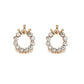 Crown Round Jewelry Stud Earrings Modern Fashion Women Earrings Piercing Studs