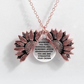 Sunflower Double-layer Lettering Necklace