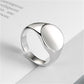 Personality Glossy Double-layer Silver-plated Ring Women