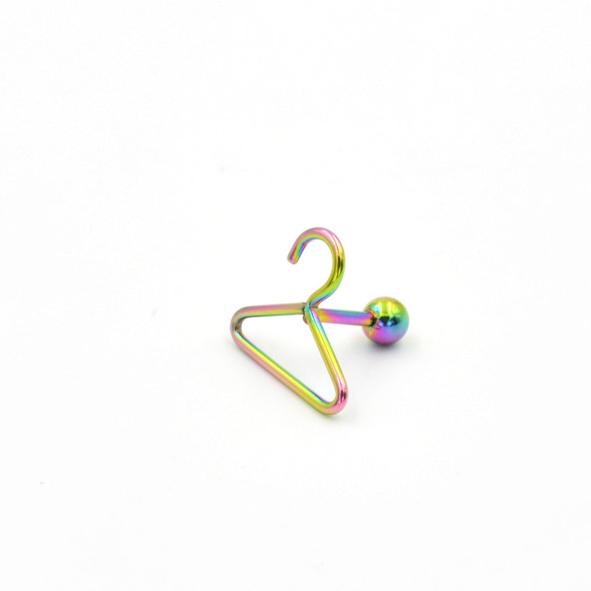 Stainless Steel Studs Hanger Shaped Body Piercing Hypoallergenic