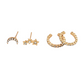 4pcs Set Moon Star Ear Cuff Stud Earrings Fashion Women Female Earrings Piercing