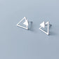 Double Triangle Stud Earrings Women Charm Stud Jewelry Birthday Holiday Gifts