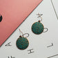 Green Round Earrings Dangling Drop Earring Women Girls Gifts Jewelry Accessories