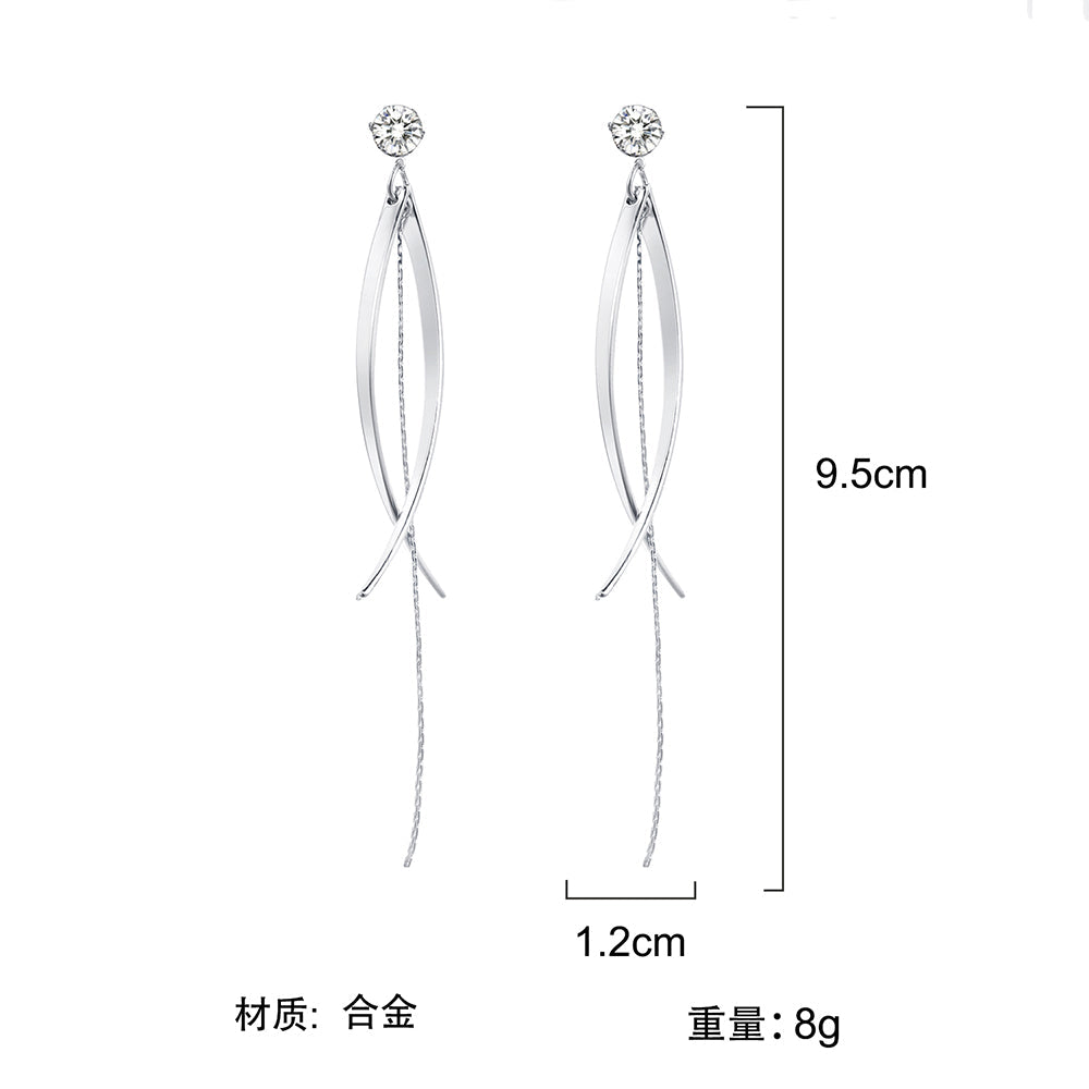 Metal Tassel Dangle Earrings Special Gift for Women Girl Fashion Jewelry