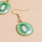 Kiwi Fruit Design Drop Ear Dangle Fashion Earrings for Women Party Jewelry Gift