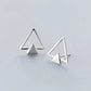 Double Triangle Stud Earrings Women Charm Stud Jewelry Birthday Holiday Gifts