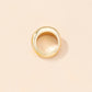 Fashion Temperament Wide Face Ring Female Ins Style