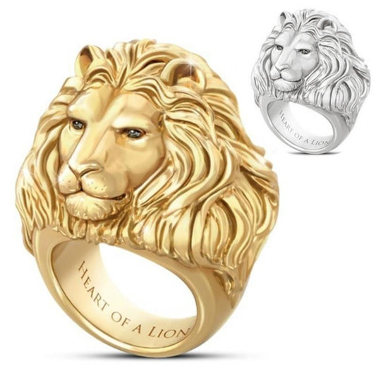 Fashion Lion Head Pattern Alloy Ring