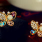 Candy Color Butterfly Stud Earrings Fashion Jewelry for Girls Women Gift