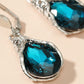 Deep Ocean Blue Drop Ear Dangle Fashion Earrings for Women Party Jewelry Gift