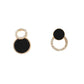 Black Circle Drop Earring Women Jewelry Mom Gift Everyday Wear Earrings
